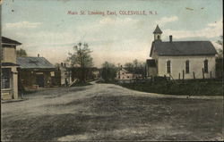 Main Street, Looking East Colesville, NJ Postcard Postcard Postcard