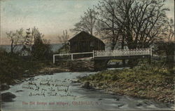 The Old Bridge and Willows Colesville, NJ Postcard Postcard Postcard