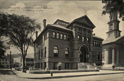 Wallace Library and Art Building Fitchburg, MA Postcard Postcard Postcard