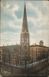 Grace Church and Butterfield House Postcard