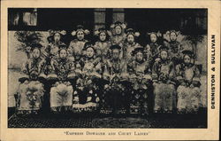 Rare: Empress Dowager of China and Court Ladies Postcard