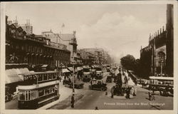 Princes Street from the West Edinburgh, Scotland Postcard Postcard