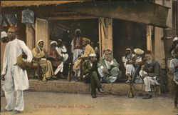 A Mahomedan Huka and Coffee Shop Arab Postcard Postcard Postcard