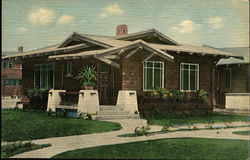 California Bungalow Postcard