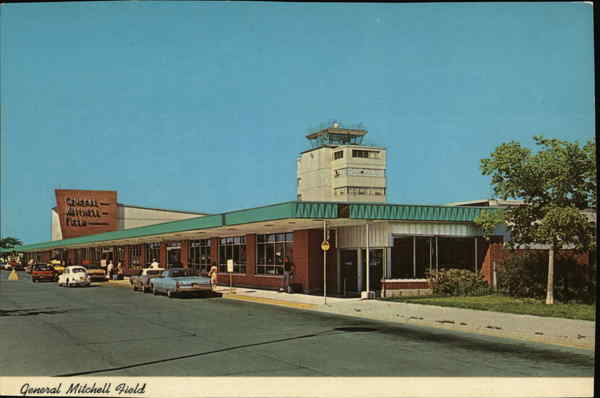 General Mitchell Field Milwaukee, WI Postcard