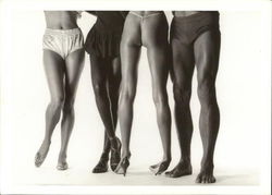 Beautiful Legs in the World - Black and Whites Gallery 1983 Postcard