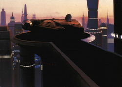 Star Wars - Cloud City landing platform Movie and Television Advertising Postcard Postcard Postcard