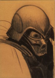 Darth Vader Sketch - Star Wars Postcard