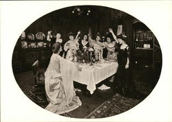 The Bridesmaids' Dinner, 1905 Postcard