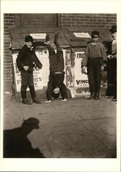 Boy Standing on His Head, 8th Avenue, 1896 New York, NY Postcard Postcard Postcard