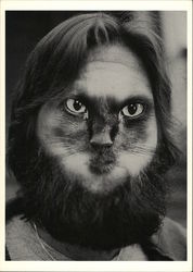 "Cat-Man-Du," Man's Face Merged With Cat Face Postcard