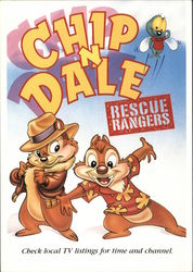 Chip N Dale Rescue Rangers Movie and Television Advertising Postcard Postcard Postcard