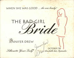 "The Bad-Girl Bride" by Jennifer Drew Modern (1970's to Present) Postcard Postcard Postcard