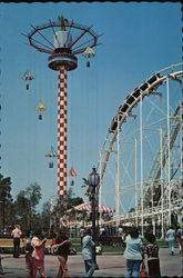 Knott's Berry Farm"Sky Tower" in the Newly-Developed Roaring 20s Airfield Postcard