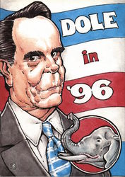 Dole in '96 Political Postcard Postcard Postcard