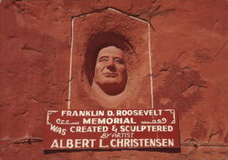 Hole 'N the Rock Home - Roosevelt Memorial Postcard