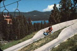 Alpine Slide - Village of Big Bear Lake California Postcard Postcard Postcard