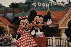 Mickey & Minnie at ToonTown Postcard