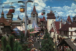 Skyway over Fantasyland Disney Postcard Postcard Postcard