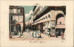 Rue Bab Azoun Algiers, Algeria Africa Postcard Postcard