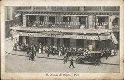 31, Avenue de l'opera - Paris France Postcard Postcard