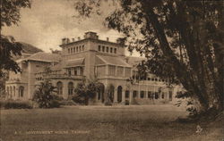 A.T. Government House, Trinidad Postcard