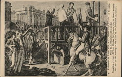 Execution de Louis XVI Postcard