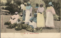 No. 16 MArket Women Jamaica Postcard Postcard