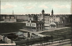 Royal Naval Barracks Devonport, England Postcard Postcard