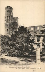 53 Anelenne Abbage de Jumieges. L'eglise Nostre Dame (eote sud) - ND Jumièges, France Postcard Postcard