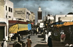 Rue Souika Rabat, Morocco Africa Postcard Postcard