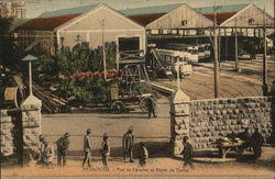 Beyrouth. Vue de l'atelier et Depot de trams Postcard