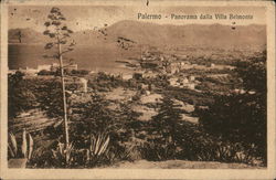 View from Villa Belmonte Palermo, Italy Postcard Postcard