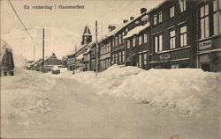 En vinterdag i Hammerfest Postcard