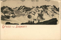 Gruss aus Zermatt Switzerland Postcard Postcard