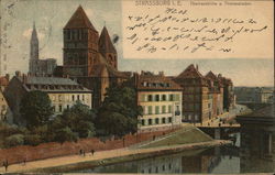 Thomaskirche und Thonasstaden Strasbourg, France Postcard Postcard