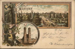 Gruss aus Munchen Postcard