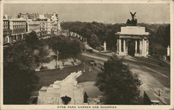 Hyde Park Corner and Quadriga Postcard