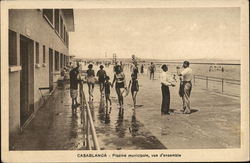 CASABLANCA - Piscine municipale, vue d'ensemble Postcard