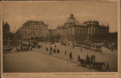 Munchen - Karirplatz mit alten Justriplazt u. Nurnanbrunnen Munich, Germany Postcard Postcard