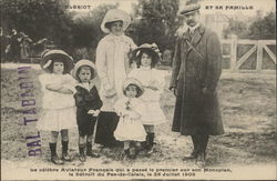 Bleriot et sa famille (Bleriot and His Family) France Postcard Postcard