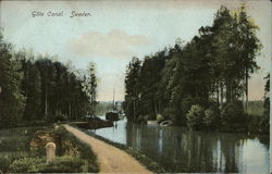 Gota Canal Sweden Postcard Postcard