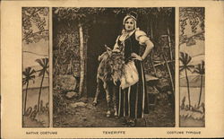 Native Costume, Tenerife Postcard