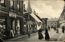 Street Scene Nykøbing Mors, Denmark Postcard Postcard