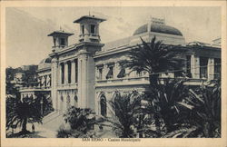 Casino Municipale San Remo, Italy Postcard Postcard