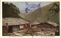 Savages of bubunuru China Postcard Postcard