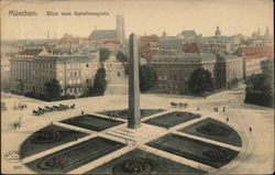 Karolinenplatz Munich, Germany Postcard Postcard