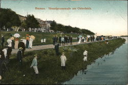 Strandpromenade am Osterdeich Bremen, Germany Postcard Postcard