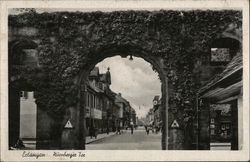 Nurnberger Tor Erlangen, Germany Postcard Postcard