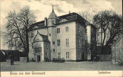 Gruss aus dem Grunewald. Jagdschloss. Postcard